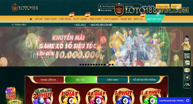 Chương trình khuyến mãi Loto188 siêu hấp dẫn