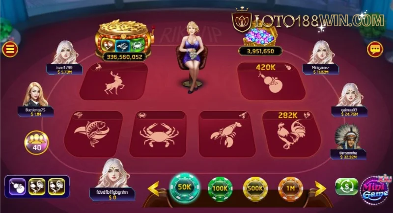 Luật chơi Bầu cua livestream Loto188 