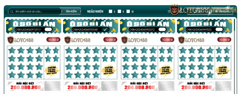 Cách chơi ô số bí ẩn tại Loto188 chuẩn